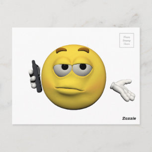 Phone emoticon postcard