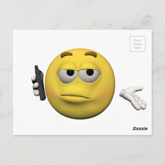 Phone emoticon postcard