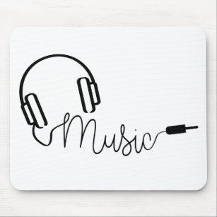 Phone for music app, radio or mp3 shutter mouse pad