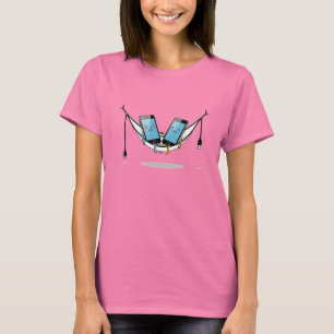 Phone Hammock T-Shirt   Funny Tech Lover Tee