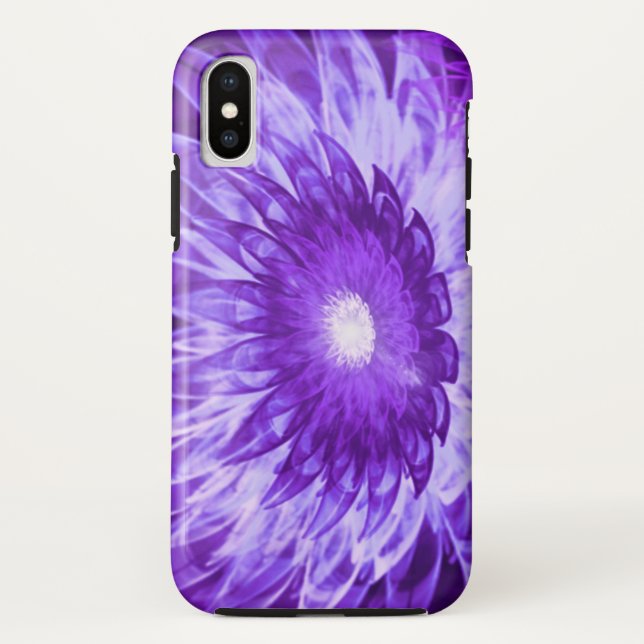 Phone / iPad case Fantasy Flowers Purple (Back)
