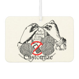 Phone is on Knit Thunder_Cove Air Freshener