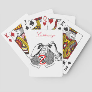 Phone is on Knit Thunder_Cove Playing Cards
