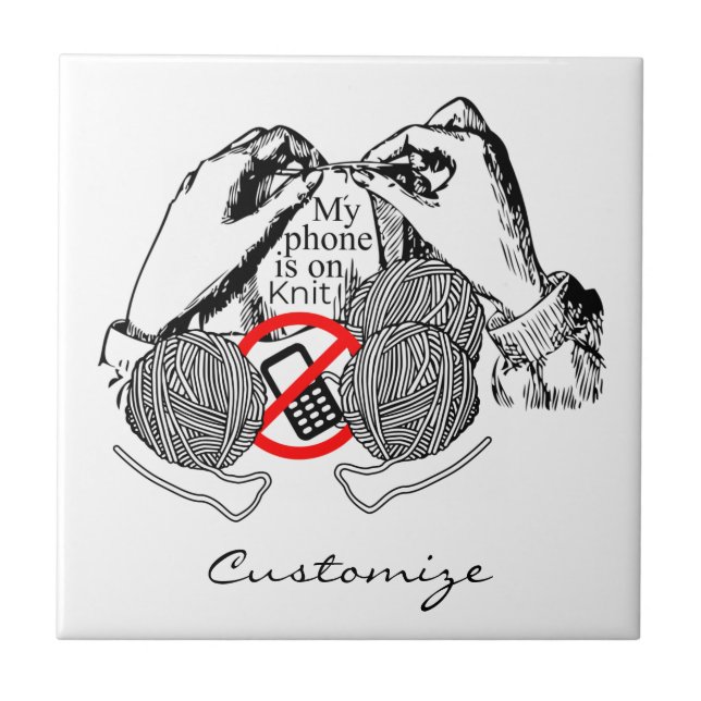 Phone is on Knit Thunder_Cove Tile (Front)