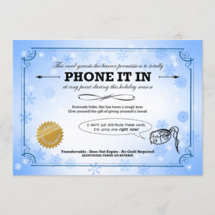Phone It In - 2020 Christmas Card