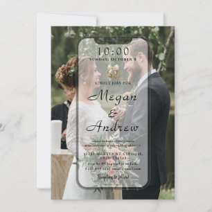 Phone Lock Screen Wedding Invitation