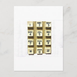 Phone Numbers Postcard