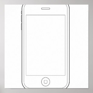 phone plain poster