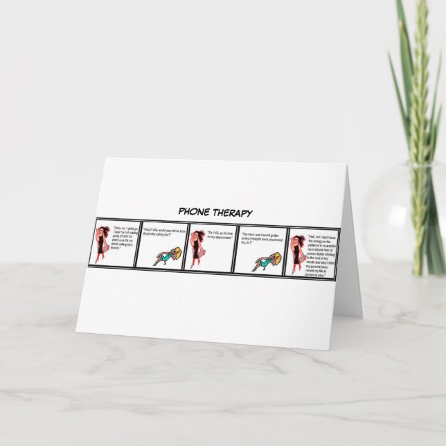 Phone Therapy Greeting Card (Front)
