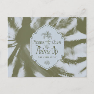 Phones Down, Palms Up - The White Lotus Postcard