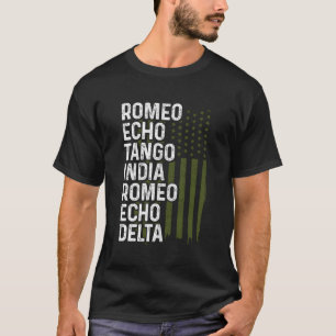 Phonetic Alphabet Airplane Pilot Aviation Patrioti T-Shirt