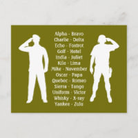 Phonetic Alphabet Army Military Recruit Cadet