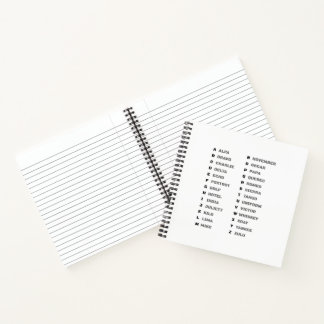 Phonetic Alphabet for the Military Spiral Notebook