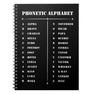 Phonetic Alphabet Notebook