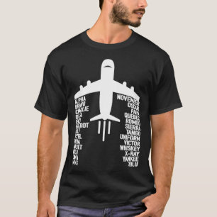 Phonetic Alphabet Pilot Airplane 1 T-Shirt