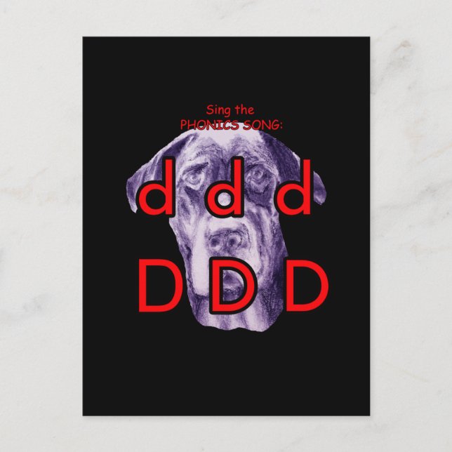 phonics postcard or flashcard (Front)