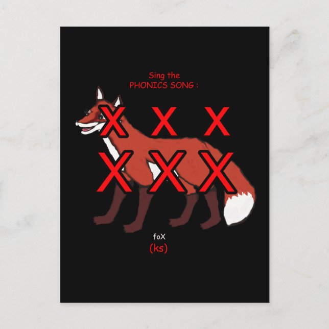 phonics postcard or flashcard (Front)