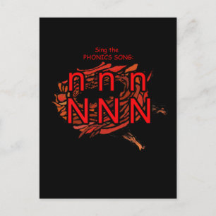 phonics postcard or flashcard