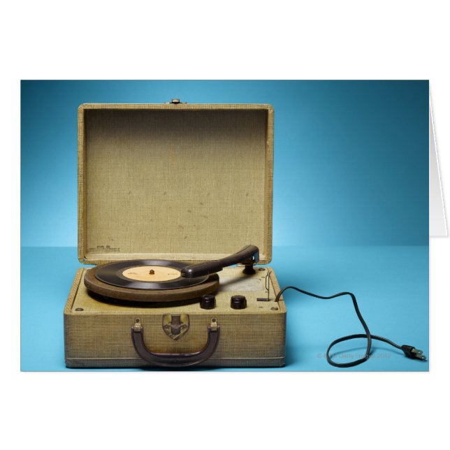 Phonographe vintage (Devant horizontal)