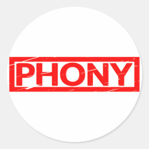 Phony Stamp Classic Round Sticker