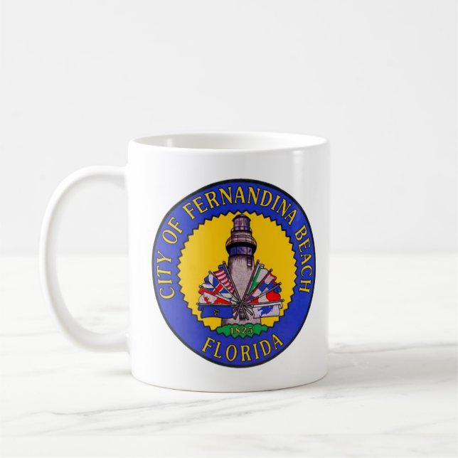Phoque de Fernandina Beach, Floride Coffee Mug (Gauche)