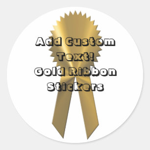 Phoques Et Stickers Personnalisés Au Ruban D'Or