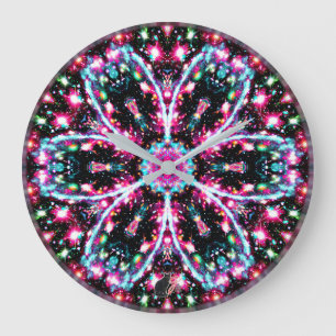 Phosphorescence Stellar Kaleid Large Clock