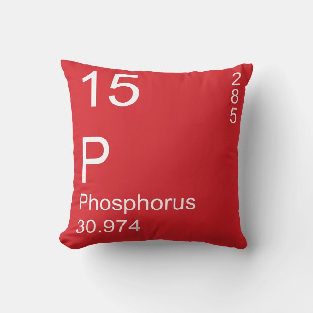 Phosphorus Throw Pillow (Front)