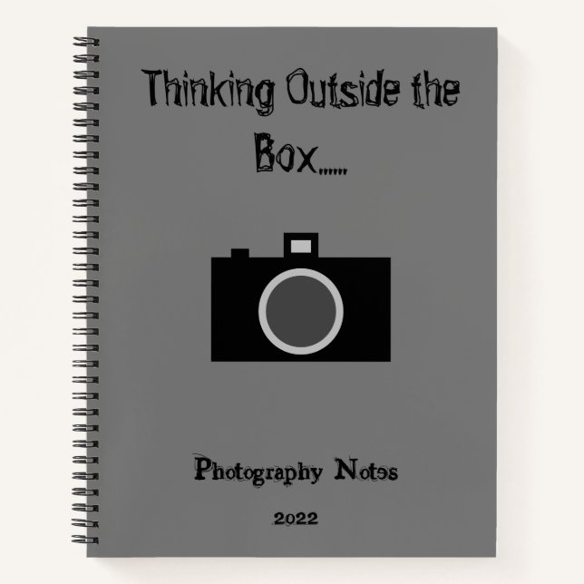 Photgraphers Handy Spiral Notebook (Front)