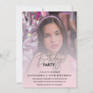 Photo20e anniversaire invitation Anniversaire fête