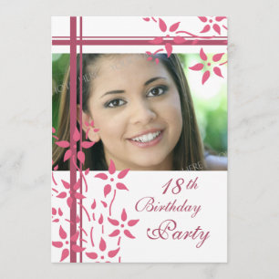Photo 18th Birthday Party Invitations