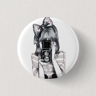 photo 1 inch round button