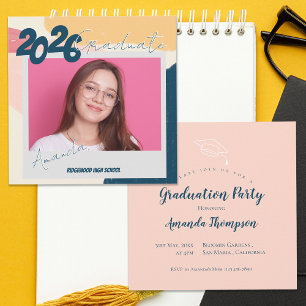 Photo 2026 Graduation Party Celebration Invitation
