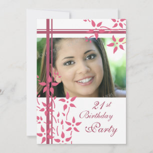 Photo 21st Birthday Party Invitations
