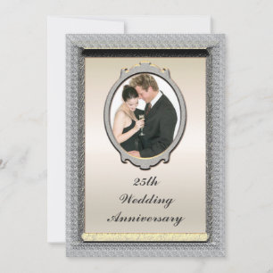 Photo 25th Wedding Anniversary Party Invitation
