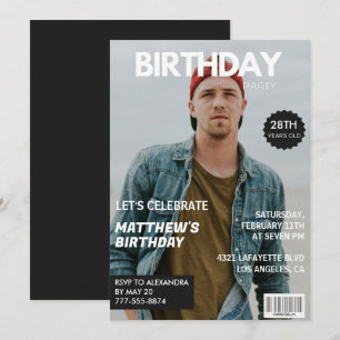 Photo 28th birthday invitations for him Magazine