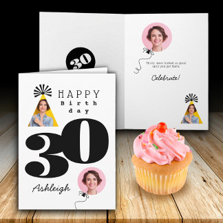 Photo 30e carte d'anniversaire