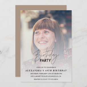 Photo 68th birthday invitation Birthday Party