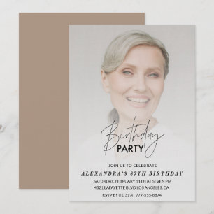 Photo 87th birthday invitation Birthday Party