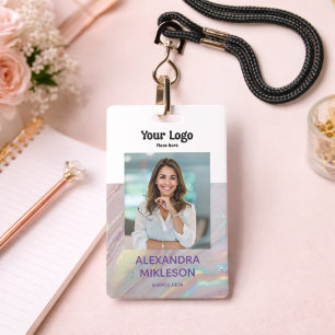 Photo Abstract Gold Marble Branding Badge