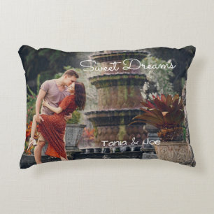 Photo accent pillow & sweet dreams - personalized