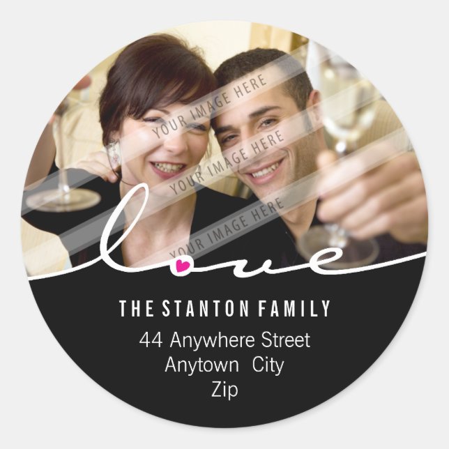 PHOTO ADDRESS STICKER :: love divide 3 (Front)