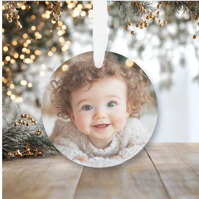 Photo adorable pour bébé | Premier Noël du bébé (Créateur téléchargé)