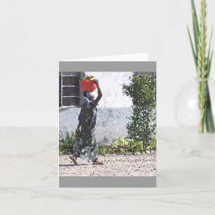 PHOTO AFRICAN WOMAN, STRENGTH, BEAUTIFUL TO BEHOLD CARD