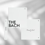 Photo Album Binder | Bach Weekend | Black on White<br><div class="desc">This modern colour block photo album binder is perfect for all you soon-to-be newlyweds 🥂 All text is 100% customizable, just click the personalize button. If you wish to remove any of the text fields, just leave them blank during personalization! Make sure to pair or mix & match with the...</div>