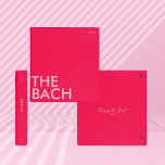 Photo Album Binder | Bach Weekend | Dark Pink<br><div class="desc">This modern colour block photo album binder is perfect for all you soon-to-be newlyweds 🥂 All text is 100% customizable, just click the personalize button. If you wish to remove any of the text fields, just leave them blank during personalization! Make sure to pair or mix & match with the...</div>