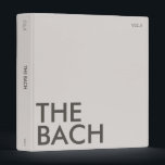 Photo Album Binder | Bach Weekend | Light Neutral<br><div class="desc">This modern colour block photo album binder is perfect for all you soon-to-be newlyweds 🥂 All text is 100% customizable, just click the personalize button. If you wish to remove any of the text fields, just leave them blank during personalization! Make sure to pair or mix & match with the...</div>