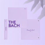 Photo Album Binder | Bach Weekend | Light Violet<br><div class="desc">This modern colour block photo album binder is perfect for all you soon-to-be newlyweds 🥂 All text is 100% customizable, just click the personalize button. If you wish to remove any of the text fields, just leave them blank during personalization! Make sure to pair or mix & match with the...</div>