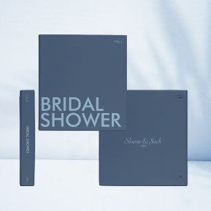 Photo Album Binder   Bridal Shower   Dark Blue