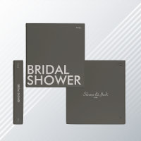 Photo Album Binder | Bridal Shower | Dark Neutral